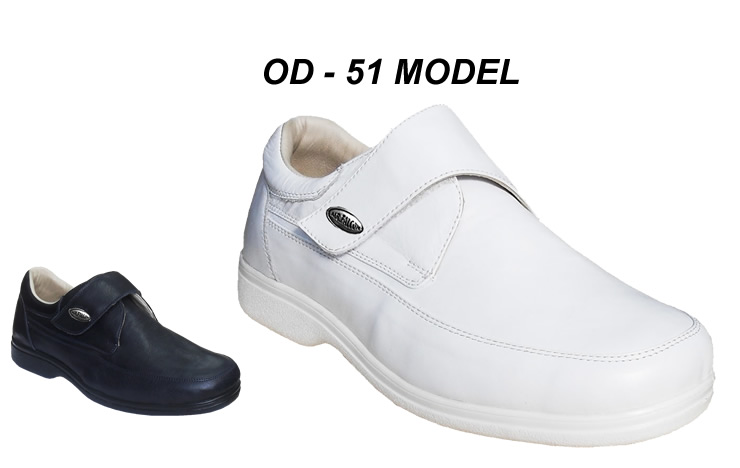 white leather non slip shoes